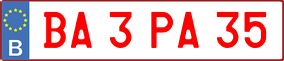 Truck License Plate